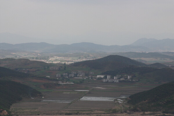 애기봉에서 바라본 북한마을